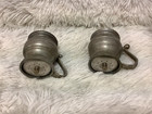 Vintage Wilton Armetale Rwp Pewter Salt   Pepper Shakers Plough Tavern