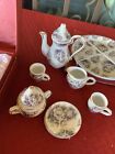 Vintage Ace Gift Collection Royal Fine Porcelain Miniature Tea Set