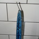Vintage Lucite Taper Candles Pair Aqua Blue 8 5    Mcm Gregorian Copper