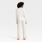 Women s Cloud Knit Modal Long Sleeve Notch Collar Top And Pants Pajama