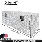 Heavy Duty Aluminum Trunk Storage Tool Box 42  W  Lock For Truck Pickup Trailer