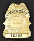 Vintage Security Badge Burns International Security Services - Lieutenant