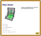 2014 Webkinz Classic Halloween Theme  Slimy Shower  interactive  
