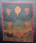 Two C19th Mongolian Or Tibetan Tsakli Tsakali Paint On Cloth  Auspicious Objects