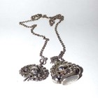 Antique Georgian Silver Watch Chain Fob Key Wax Seal C1800-1850 Granulation