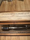 Vintage John E  Hand   Son  Improved 12    Depth Gauge 1932 W wooden Case