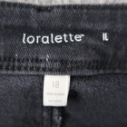 Loralette Shorts Womens 18 Black High Rise Stretch 10 Inch Inseam