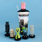 2025 A Minecraft Movie Creeper Wolf Enderman Pinksheep Topper Cups Collect 22oz
