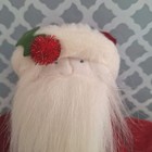 Woof   Poof Plush Santa Claus Shelf Sitter Doll 2012 12  Christmas Red White