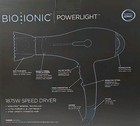 Bio Ionic Power Light Hair Dryer 1875w  Speed Dryer  Black  New