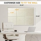 Large Cork Board Tiles For Wall With Push Pins  Removable 36  X 24  Bulletin    