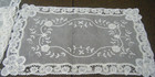 Antique Lot Of 4 Princess Lace Belgian Brussels Placemats  rectangular Doily