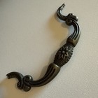 Vintage Wicker Sewing Or Trinket Box Ratan Brown Woven Metal Latch Basket  read 