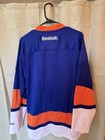 Reebok New York Islanders Nhl Jersey Size Large     Blue orange Home