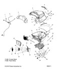 Polaris Lamp  Trunk running  Genuine Oem Part 2411347  Qty 1