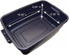 Roughneck Storage Tote  10-gallons  pack Of 8 