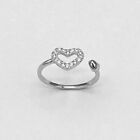 Women s Gifted Adjustable Toe Ring Round Simulated Diamond 925 Sterling Silver