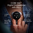 Eko Core 500    Digital Stethoscope     40x Amplification  Active Noise Silver