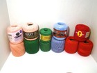 Lot 18 Mercerized Cotton Crochet Thread Solid And Variegated Mix - Estate Find
