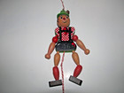 Vintage Wooden Pull String Toy Jumping Jack Boy 7      m  Gschnitzer        ts6 
