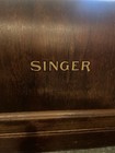 Vintage Singer Sewing Machine Wood Case Lid Base  Read Description