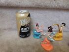 6 Disney Store Little Mermaid Ariel   Sisters Pvc Cake Toppers Figures 3 5  Euc 