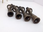 Antique Cast Iron Glass Ball Claw Feet Foot Table Stool Hardware Lot Of 4