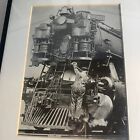 Vtg Steam Train Locomotive Prints Of Photos Black White Framed Lot Of 3 Railroad