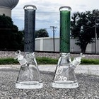 15  Super Thick Color Sandblasted 50mm Bong Pounder Beaker Hookah Water Pipe
