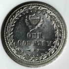 1863 Patriotic Civil War Token 1 229e Ngc Ms62