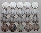  10 Face Canada 1965 50c Au-bu-pl Roll Of 20    See Details   Pics