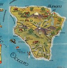 Pictorial Map Of The Hawaiian Islands Wall Art Poster Print Hawaii Decor