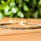 Pyrite Healing Bracelet 2mm Beads Reiki Energy Balance Crystal For Women Gift