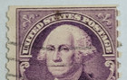 U s  Postage Stamp   George Washington   3   Violet   Posted cancelled   1932  06