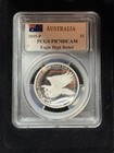 2015 P Australia Silver High Relief Wedge-tailed Eagle Pcgs Pr70 Dcam Mercanti