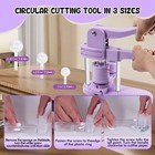 3 In 1 Pin Button Maker Machine 25 32 58mm Badge Press Machine With 300pcs Parts
