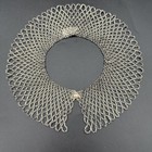 Vintage 1950 s Baar   Beards Top Hit Silver Beaded Collar Necklace Italy
