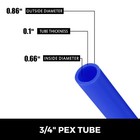 3 4  - 500ft Coil-blue Certified Pex Tubing Pex Pipe For Htg plbg potable Water