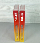 New Lot Of 2 Tdk Blank Vhs Videocassette 6hr Ep T-120 Standard Grade Sealed 2006