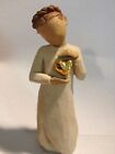 Willow Tree Figurine Demdaco Keepsake With Golden Heart  free Shipping 