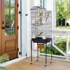 Roof Top Large Parakeet Bird Cage For Cockatiels Conures Finches W  Stand toys