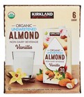 Kirkland Signature  Organic Almond Beverage Non-dairy Vanilla  32 Fl Oz  6-count