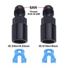  6an Male To 3 8    5 16  Sae Quick-disconnect Female Push-on 6an To 3 8   5 16