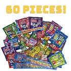 Sour Candy Variety Sampler Pack  Up To 30 Flavors   60 Units Featuring Slush Pup