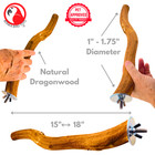Bonka Bird Toys 3651 Dragonwood Perch Natural Durable Parrot Cage Accessory Pet