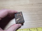 Vintage Letterpress Printing Block Man Track Runner  Tripping Over Hurdle 