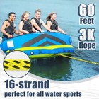 Boat Tow Rope 3k 60ft Towable Floating Ropes For Water Ski Skiing Tubing Tube   