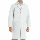 Brand New Men s Five Button Front Lab Coat - White  Size 42-50