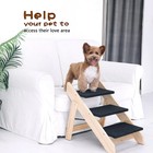 Folding Ramp Stairs For Dog   Cat Step Non-slip Ladder Portable Wooden Stairs