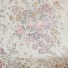 Vintage Floral Quilted Full Sz Blanket Peach Ruffle Lace Cottagecore Shabby Chic